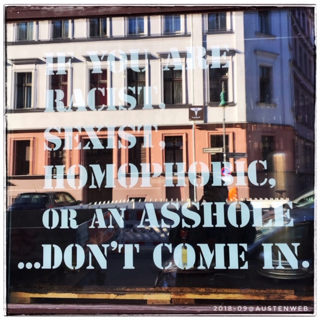 Bild des Tages – Klare Ansage ;-)